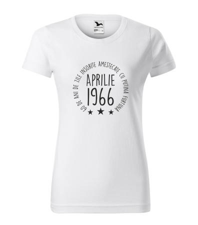 Tricouri cadou 60 ani - Tricou personalizat 60 ani, Zile INSORITE amestecate cu FURTUNA