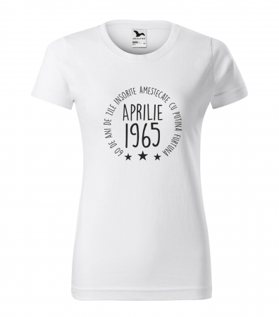 Tricouri cadou 60 ani - Tricou personalizat 60 ani, Zile INSORITE amestecate cu FURTUNA