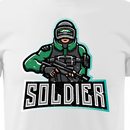 Tricou personalizat pentru cei pasionati de gaming, cadoul perfect, Armor Soldier [1]
