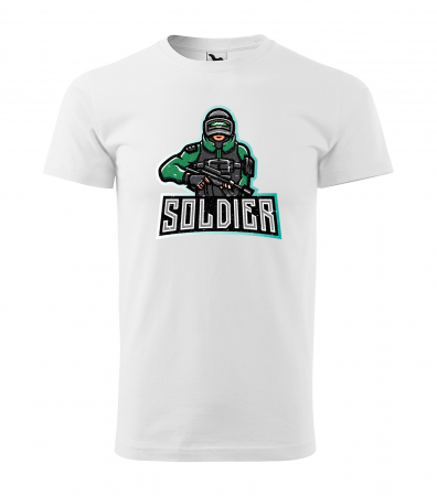 Tricouri gameri - Tricou personalizat pentru cei pasionati de gaming, cadoul perfect, Armor Soldier