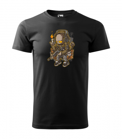 Tricouri gameri - Tricou personalizat pentru cei pasionati de gaming, cadoul perfect, Candle Light Soldier