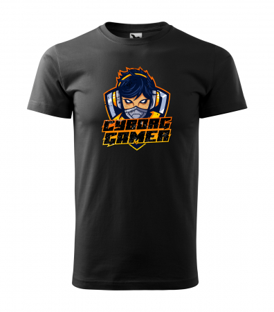Tricouri gameri - Tricou personalizat pentru cei pasionati de gaming, cadoul perfect, Cyborg Gamer
