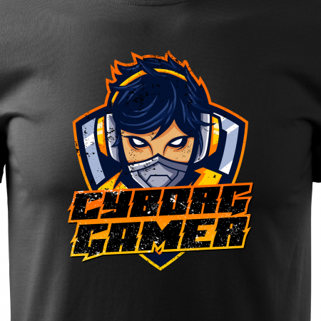 Tricou personalizat pentru cei pasionati de gaming, cadoul perfect, Cyborg Gamer [1]