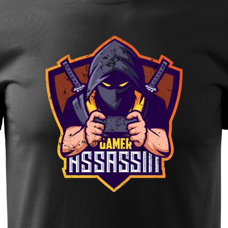 Tricou personalizat pentru cei pasionati de gaming, cadoul perfect, Gamer Assassin [1]