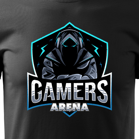 Tricou personalizat pentru cei pasionati de gaming, cadoul perfect, Gamers Arena Shield [1]
