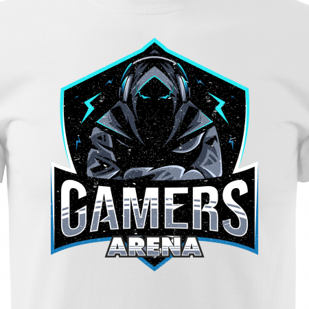 Tricou personalizat pentru cei pasionati de gaming, cadoul perfect, Gamers Arena Shield [1]