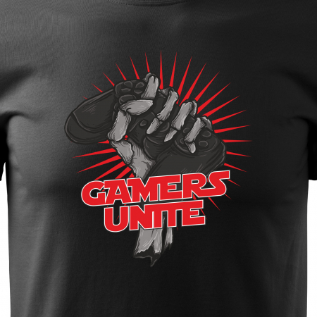 Tricou personalizat pentru cei pasionati de gaming, cadoul perfect, Gamers Unite [1]