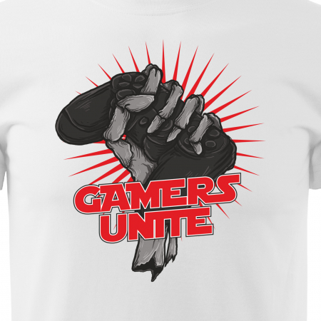 Tricou personalizat pentru cei pasionati de gaming, cadoul perfect, Gamers Unite [1]
