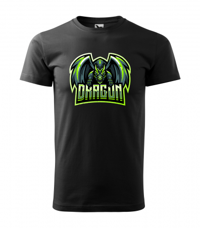 Tricouri gameri - Tricou personalizat pentru cei pasionati de gaming, cadoul perfect, Green Dragon Shield
