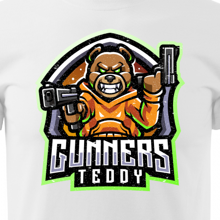 Tricou personalizat pentru cei pasionati de gaming, cadoul perfect, Gunners Teddy Team [1]