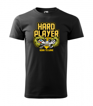 Tricouri gameri - Tricou personalizat pentru cei pasionati de gaming, cadoul perfect, Hard Player - Born to Game