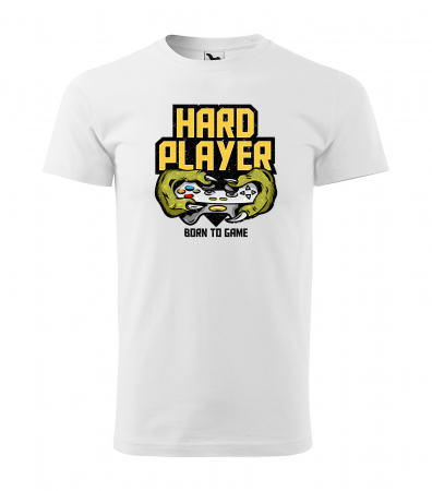 Tricouri gameri - Tricou personalizat pentru cei pasionati de gaming, cadoul perfect, Hard Player - Born to Game