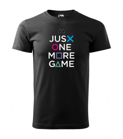 Tricouri gameri - Tricou personalizat pentru cei pasionati de gaming, cadoul perfect, Just One More Game