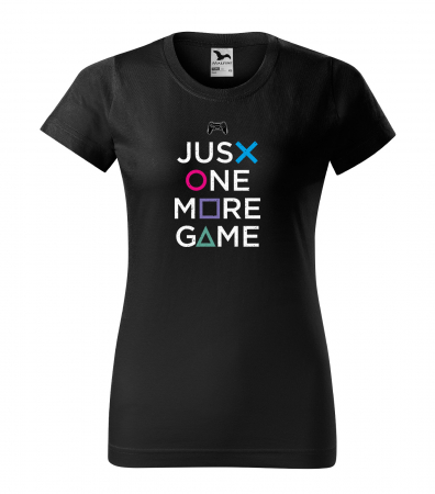 Tricouri gameri - Tricou personalizat pentru cei pasionati de gaming, cadoul perfect, Just One More Game