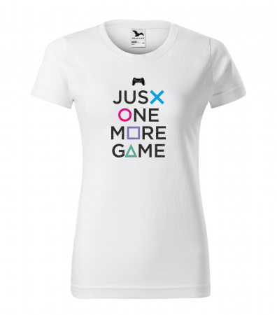 Tricouri gameri - Tricou personalizat pentru cei pasionati de gaming, cadoul perfect, Just One More Game