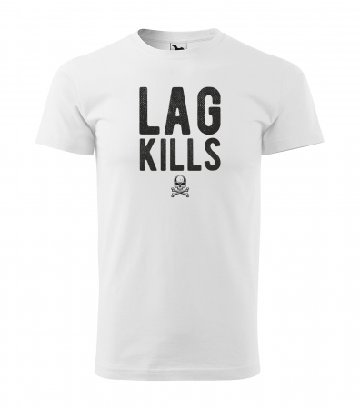 Tricouri gameri - Tricou personalizat pentru cei pasionati de gaming, cadoul perfect, Lag Kills