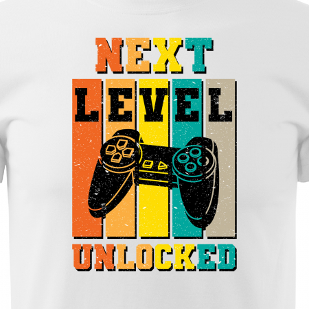Tricou personalizat pentru cei pasionati de gaming, cadoul perfect, Lets Unlock The Next Level [1]