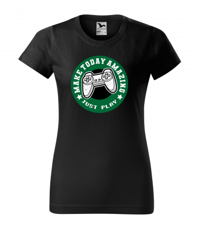 Tricouri gameri - Tricou personalizat pentru cei pasionati de gaming, cadoul perfect, Make Today Amazing - Just Play