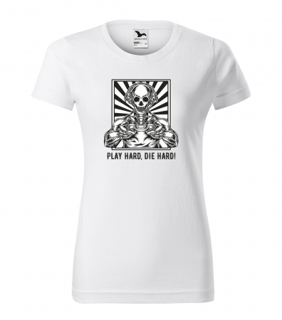 Tricouri gameri - Tricou personalizat pentru cei pasionati de gaming, cadoul perfect, Play Hard - Die Harder
