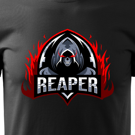 Tricou personalizat pentru cei pasionati de gaming, cadoul perfect, Reaper Fighter Shield [1]