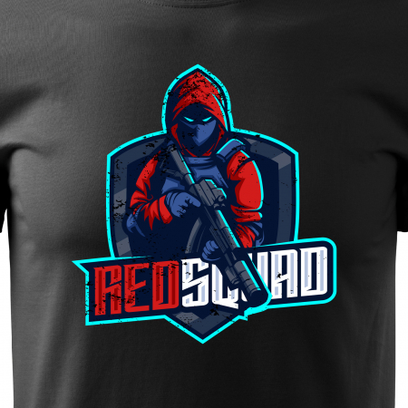 Tricou personalizat pentru cei pasionati de gaming, cadoul perfect, Red Squad Soldier [1]