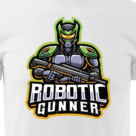 Tricou personalizat pentru cei pasionati de gaming, cadoul perfect, Robotic Gunner [1]