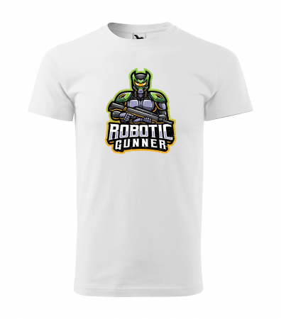 Tricouri gameri - Tricou personalizat pentru cei pasionati de gaming, cadoul perfect, Robotic Gunner