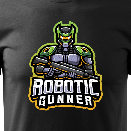 Tricou personalizat pentru cei pasionati de gaming, cadoul perfect, Robotic Gunner [1]