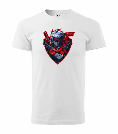 Tricouri gameri - Tricou personalizat pentru cei pasionati de gaming, cadoul perfect, Samurai Fighter Shield