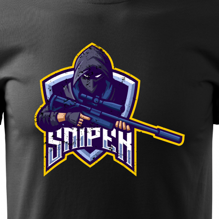 Tricou personalizat pentru cei pasionati de gaming, cadoul perfect, Sniper Soldier [1]