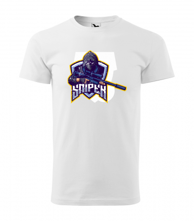 Tricouri gameri - Tricou personalizat pentru cei pasionati de gaming, cadoul perfect, Sniper Soldier
