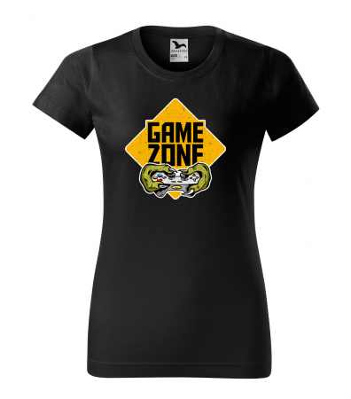 Tricouri gameri - Tricou personalizat pentru cei pasionati de gaming, cadoul perfect, Warning - Game Zone