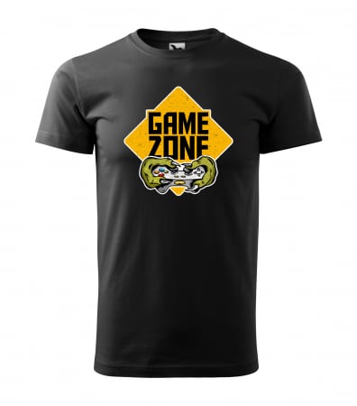 Tricouri gameri - Tricou personalizat pentru cei pasionati de gaming, cadoul perfect, Warning - Game Zone