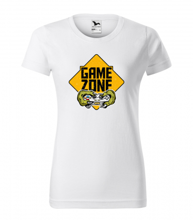 Tricouri gameri - Tricou personalizat pentru cei pasionati de gaming, cadoul perfect, Warning - Game Zone