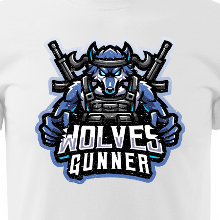Tricou personalizat pentru cei pasionati de gaming, cadoul perfect, Wolves Gunner [1]