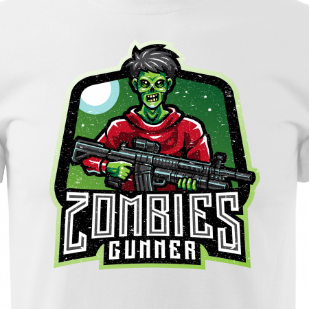 Tricou personalizat pentru cei pasionati de gaming, cadoul perfect, Zombie Gunners [1]
