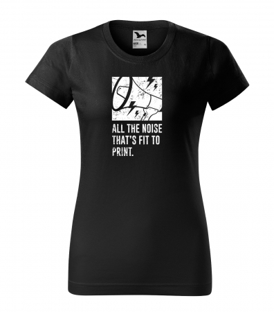 Tricouri music is life - Tricou personalizat pentru cei pasionati de muzica, cadoul perfect, All The Noise Thats Fit to Print