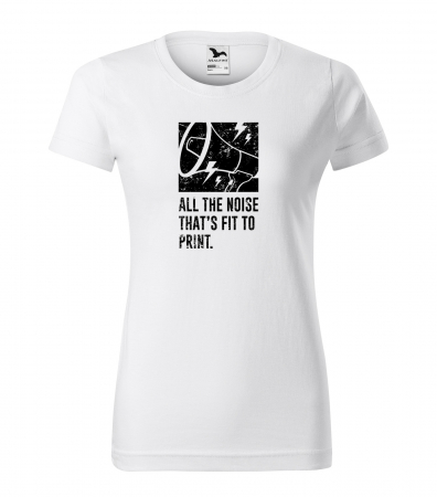 Tricouri music is life - Tricou personalizat pentru cei pasionati de muzica, cadoul perfect, All The Noise Thats Fit to Print
