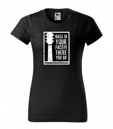 Tricouri music is life - Tricou personalizat pentru cei pasionati de muzica, cadoul perfect, Bass in Your Face