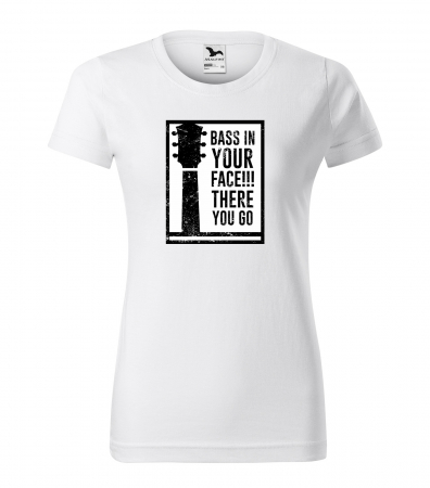 Tricouri music is life - Tricou personalizat pentru cei pasionati de muzica, cadoul perfect, Bass in Your Face