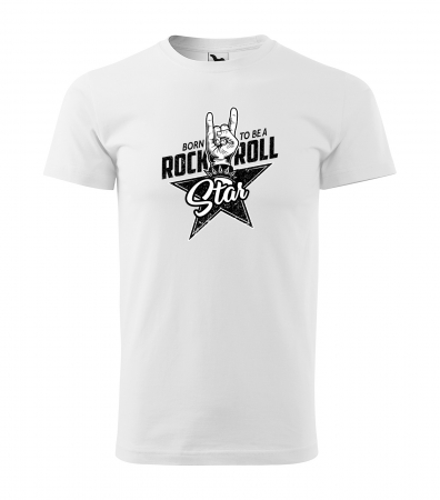Tricouri music is life - Tricou personalizat pentru cei pasionati de muzica, cadoul perfect, Born to be A Rock'n'Roll Star