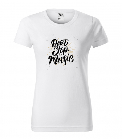 Tricouri music is life - Tricou personalizat pentru cei pasionati de muzica, cadoul perfect, Dont Stop The Music