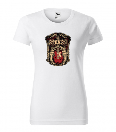 Tricouri music is life - Tricou personalizat pentru cei pasionati de muzica, cadoul perfect, I Know, Its Only Rock'N'Roll