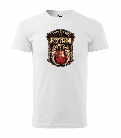 Tricouri music is life - Tricou personalizat pentru cei pasionati de muzica, cadoul perfect, I Know, Its Only Rock'N'Roll