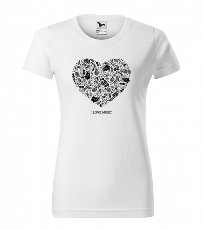 Tricouri music is life - Tricou personalizat pentru cei pasionati de muzica, cadoul perfect, I Love All Music