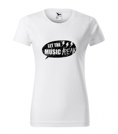 Tricouri music is life - Tricou personalizat pentru cei pasionati de muzica, cadoul perfect, Let The Music Speak