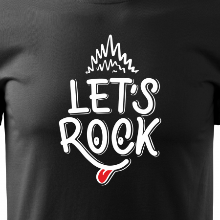 Tricou personalizat pentru cei pasionati de muzica, cadoul perfect, Lets Rock [1]