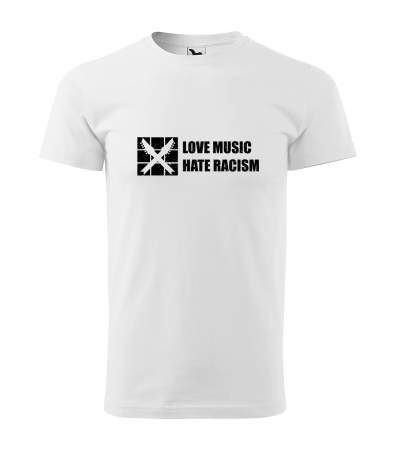 Tricouri music is life - Tricou personalizat pentru cei pasionati de muzica, cadoul perfect, Love Music, Hate Racism
