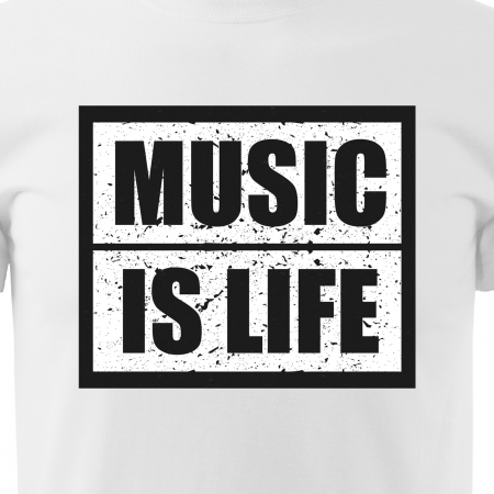 Tricou personalizat pentru cei pasionati de muzica, cadoul perfect, Music Is Life [1]