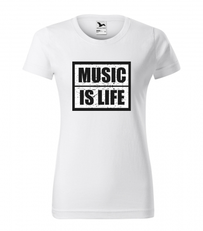 Tricouri music is life - Tricou personalizat pentru cei pasionati de muzica, cadoul perfect, Music Is Life